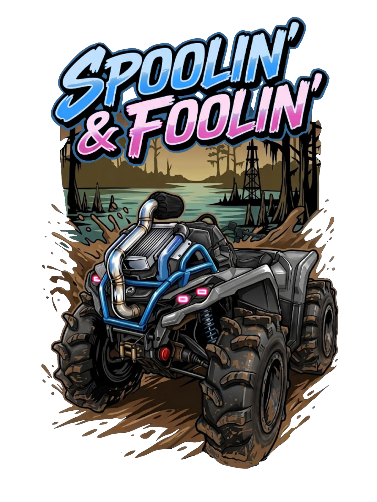 SPOOLIN' & FOOLIN T-shirt