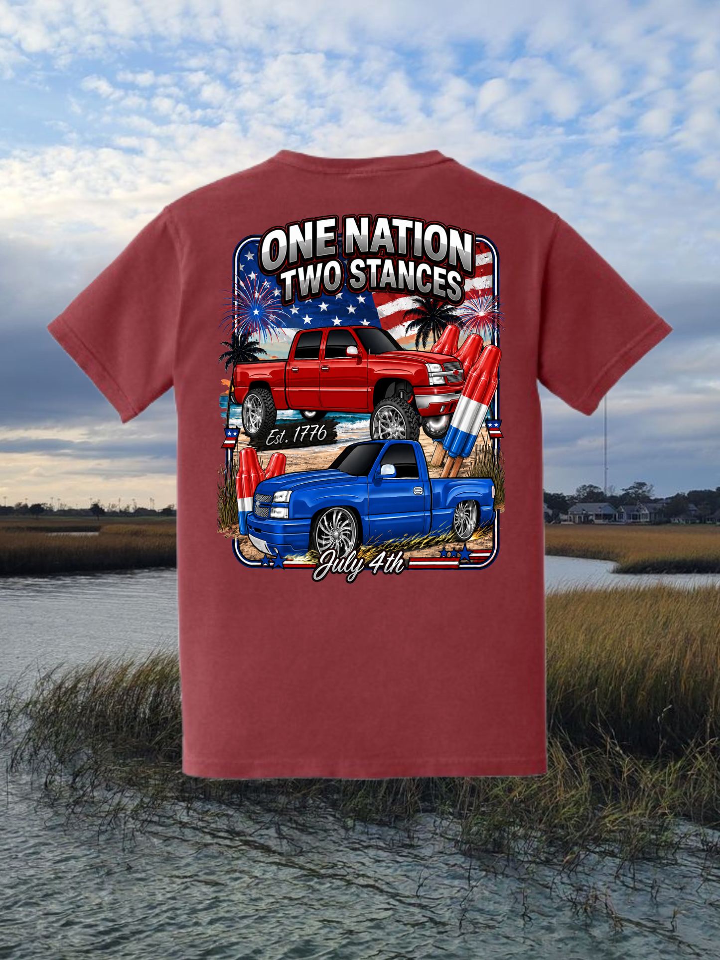 ONE NATION TWO STANCES T-shirt