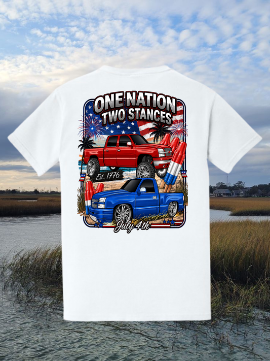 ONE NATION TWO STANCES T-shirt