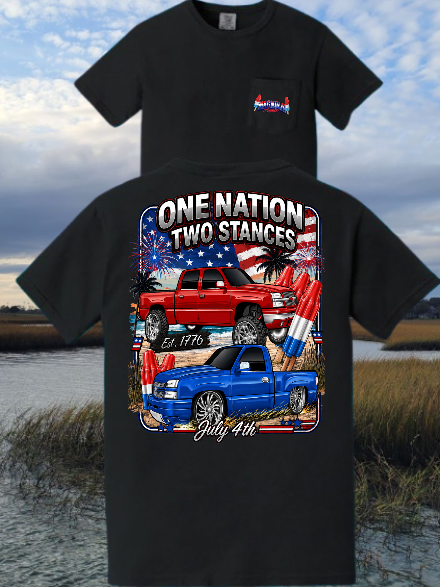 ONE NATION TWO STANCES T-shirt