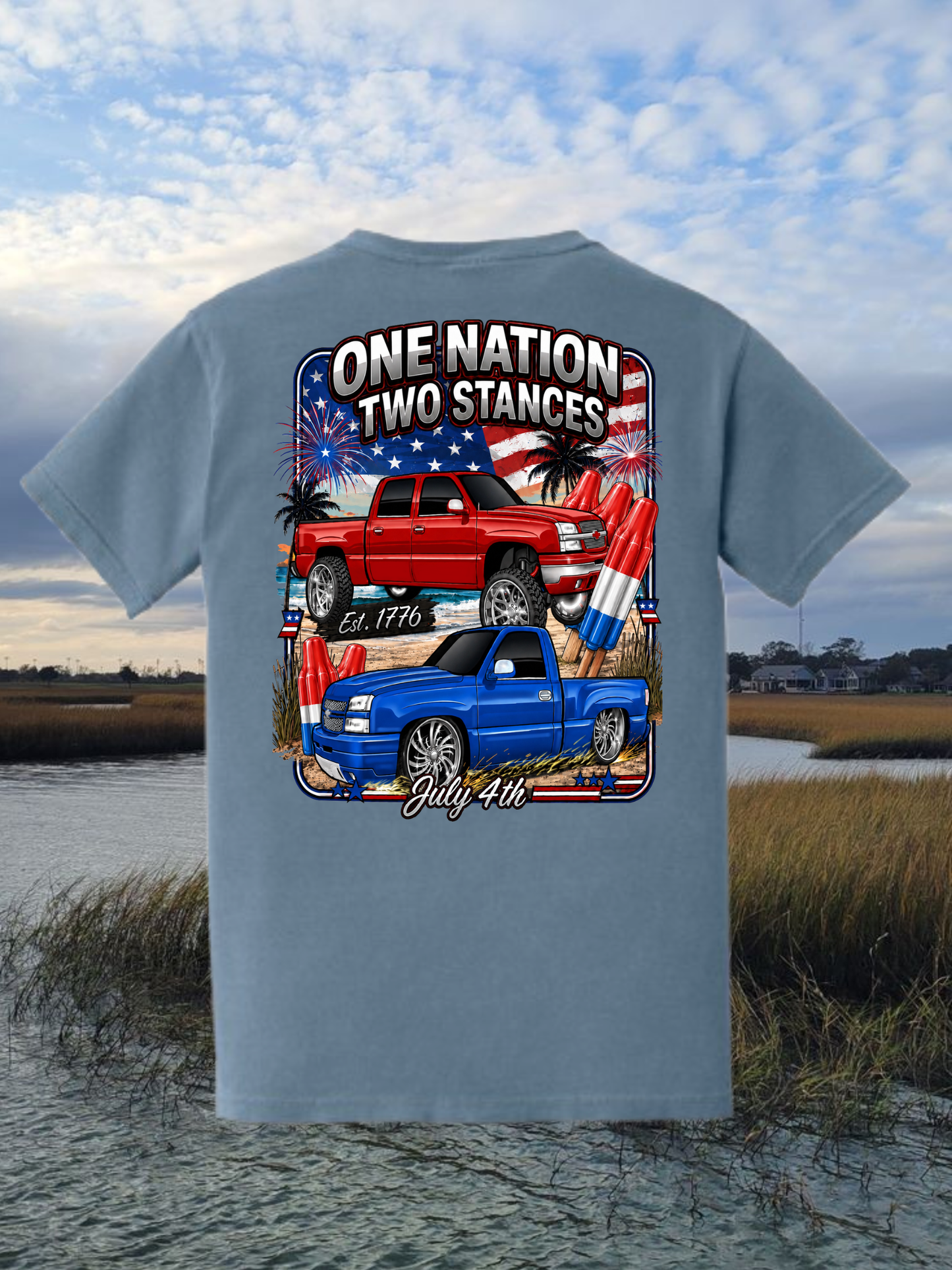 ONE NATION TWO STANCES T-shirt
